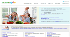 Desktop Screenshot of health4kid.com